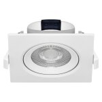 Spot led encastrable carr� blanc 5w ip20 4000k