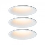 Spot led encastrable - paulmann - cymbal 93419 - 3x65w - dimmable 2000?2700k - ip44