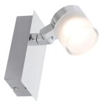 Spot de salle de bain chrome (5w 340lm 3000k) ip44 - voltman