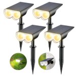 Spot solaire extérieur multicolore led lampes solaires etanche ip67 projecteur solaire réglable 650lm ... Spot solaire extérieur multicolore led lampes solaires etanche ip67 projecteur solaire réglable 650lm ...