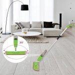 Spray mop balai serpillire en microfibre avec vaporisateur rservoir 600ml
