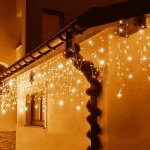 Guirlande lumineuse - springos - 500 led - 225 m - blanc chaud - ip44 - fonction flash Guirlande lumineuse - springos - 500 led - 225 m - blanc chaud - ip44 - fonction flash