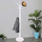 Porte manteaux - springos - stand en métal - 176 cm - 14 crochets - base en marbre Porte manteaux - springos - stand en métal - 176 cm - 14 crochets - base en marbre