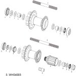 Sram whs4003 corps de roue libre de moyeu