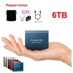 Ssd 6t disque dur externe portable hdd bleu avec otg adaptateur type - c usb + pochette de stockage en ... Ssd 6t disque dur externe portable hdd bleu avec otg adaptateur type - c usb + pochette de stockage en ...