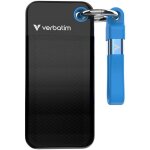 Ssd de poche - verbatim - 2to - usb 3. 2 gen 2 - ultra lger - noir bleu