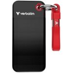Ssd portable - verbatim - 2to - usb 3. 2 gen 2 - type c - noir / rouge