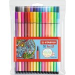 Feutres de dessin - stabilo - pen 68 - 30 couleurs assorties - pointe ogive 1mm - encre inodore Feutres de dessin - stabilo - pen 68 - 30 couleurs assorties - pointe ogive 1mm - encre inodore
