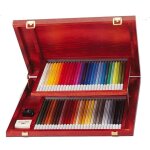 Crayon de couleur - stabilo - carbothello - coffret bois - 60 pices - fusain pastel