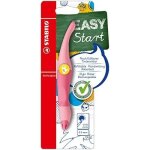 Stabilo easy stylo  bille ergonomique pour gaucher couleur pastel rou