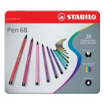 Stabilo pen 68 - boîte métal - lot de 20 feutres de coloriage Stabilo pen 68 - boîte métal - lot de 20 feutres de coloriage