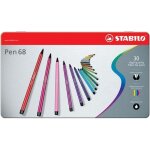 Stabilo pen 68 - boîte métal - lot de 30 feutres de coloriage Stabilo pen 68 - boîte métal - lot de 30 feutres de coloriage