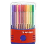 Feutres de coloriage - stabilo - pen 68 - lot de 20 - pointe moyenne 10mm - encre inodore