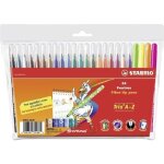 Feutres - stabilo - trio a - z - pochette de 24 - pointe moyenne - encre lavable - mixte