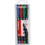 Pochette de 4 stylos feutre ohpen - stabilo - encre permanente - pointe moyenne 10