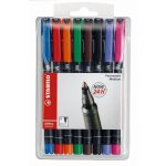 Stabilo pochette de 8 stylos feutre ohpen - encre permanente - pointe moyenne 10
