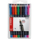 Stabilo pochette de 8 stylos feutre ohpen - encre permanente - pointe superfine 04
