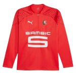 Stade rennais sweat 1 / 4 zip rouge enfant puma 2023 / 2024