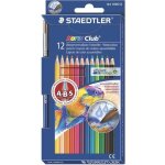 Crayons aquarellables - staedtler - 12 couleurs - mine solide - forme hexagonale