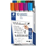 Staedtler lumocolor 351 351 b10 marqueur tableau blanc rouge orange lilas bleu vert marron noir vert ...