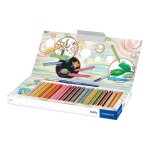 Staedtler buddy 3 in 1 crayon de couleur cire pour verre carton couleurs assorties 9. 5 mm pack de 18 ...