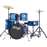 Stagg tim120b bl batterie acoustique 20 - 5 pices - bleu