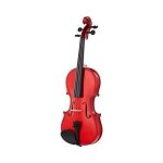 Stagg violon 4 / 4 erable & soft - case standard rouge