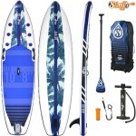 Stand up paddle gonflable skiffo lui 108 2021 - bleu / vert / blanc - glisse deau - homme - 1 place - ...