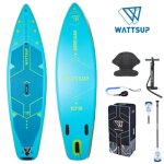 Stand up paddle sup gonflable wattsup bream 106 - w wattsup - all - round - bleu / vert - si�ge kayak ...