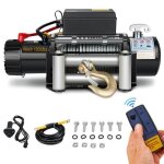 Stanew treuil Électrique 13500lbs / 6075kg 12v moteur haute puissance treuil Électrique avec télécommande ... Stanew treuil Électrique 13500lbs / 6075kg 12v moteur haute puissance treuil Électrique avec télécommande ...