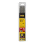 Stanley 460725 lot de 11 lectrodes rutiles acier -  25 mm - l 350 mm - baguettes de soudure