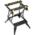Stanley stst83400 - 1 stanley workmate avec plan de travail en bambou et double hauteur de travail supporte ...