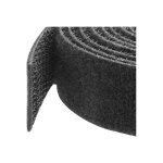 Attaches de c�ble - startech - rouleau de 76 m - noir - tissu - r�utilisables et ajustables