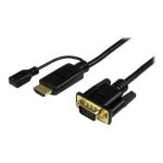 Cble adaptateur hdmi vers vga - startech - 3 m - noir - 1920x1200 - convertisseur actif