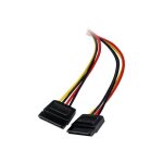 Startech cble dalimentation en y interne molex vers sata de 30 cm - rpartiteur / splitter lp4 (m) vers ...