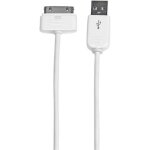 Câble connecteur apple dock 30 broches vers usb - startech - 1 m - blanc Câble connecteur apple dock 30 broches vers usb - startech - 1 m - blanc