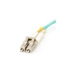 C�ble fibre optique - startech - om3 - 5m - lc vers lc - duplex multimode - aqua