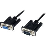 Câble null modem croisé série rs232 db9 - startech - 1 m - noir Câble null modem croisé série rs232 db9 - startech - 1 m - noir