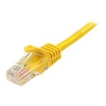 C�ble r�seau cat5e utp - startech - 1 m - rj - 45 m�le - jaune - anti - accroc