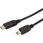 C�ble usb 2. 0 type - c vers mini - b de 2 m - startech - transfert de donn�es - noir