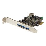 Carte contrleur pci express  4 ports usb 3. 0 - startech - adaptateur pcie usb avec uasp