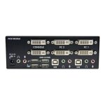 Startech commutateur kvm usb et double dvi � 2 ports avec audio et hub usb 2. 0 - switch �cran clavier ...