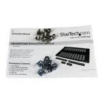 tagre ventile pour rack - startech - 1u - 19 pouces - profondeur rglable - noir