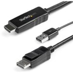 Startech. com - hd2dpmm2m - c�ble adaptateur hdmi vers displayport - 2m - 4k 30 hz - hdmi 1. 4 vers dp ...