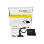 Hub mst usb - c - startech - 2x displayport - ultra hd 4k - compatible thunderbolt 3 - noir