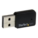 Startech. com mini adaptateur usb 2. 0 r�seau sans fil ac600 double bande - cl� usb wifi 802. 11ac 1t1r ...