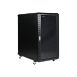Rack de serveur - startech. com - 22u - aluminium / acier - roulettes - noir Rack de serveur - startech. com - 22u - aluminium / acier - roulettes - noir