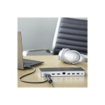 Startech station daccueil usb - c double affichage pour pc portable windows - mst et power delivery 60w ...