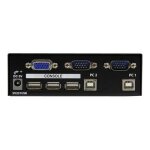Startech switch kvm usb vga professionnel � 2 ports avec c�bles - kit commutateur �cran clavier souris ...