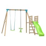 Station balanoire et vis -  - vis aubpine en bois h243cm